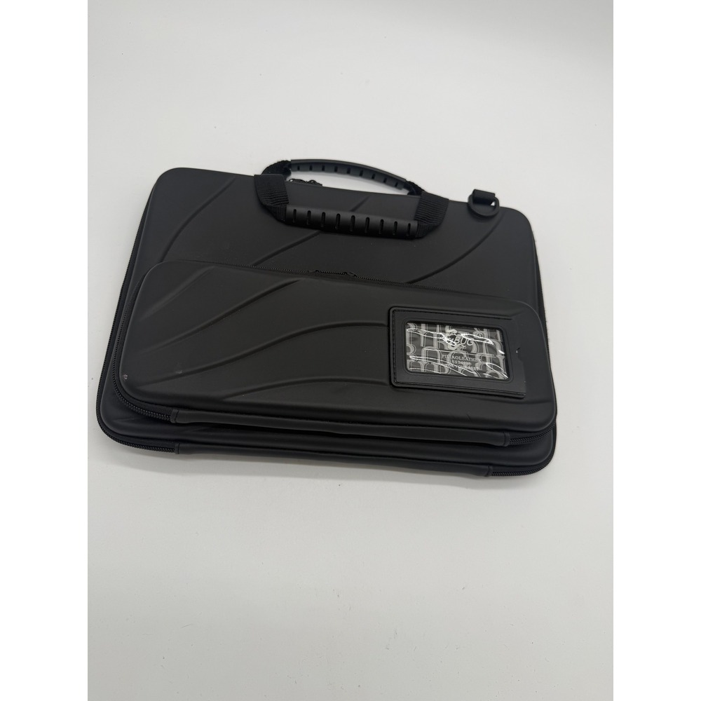 Bug Black Hardshell Tablet and Keyboard Carrying Case with Handle and ID Window